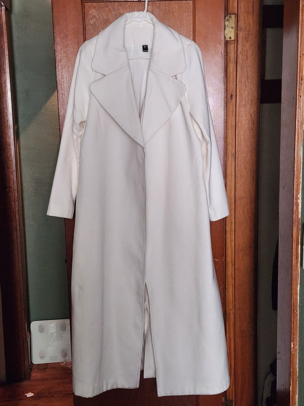Windsor White Long Women's Trench Coat